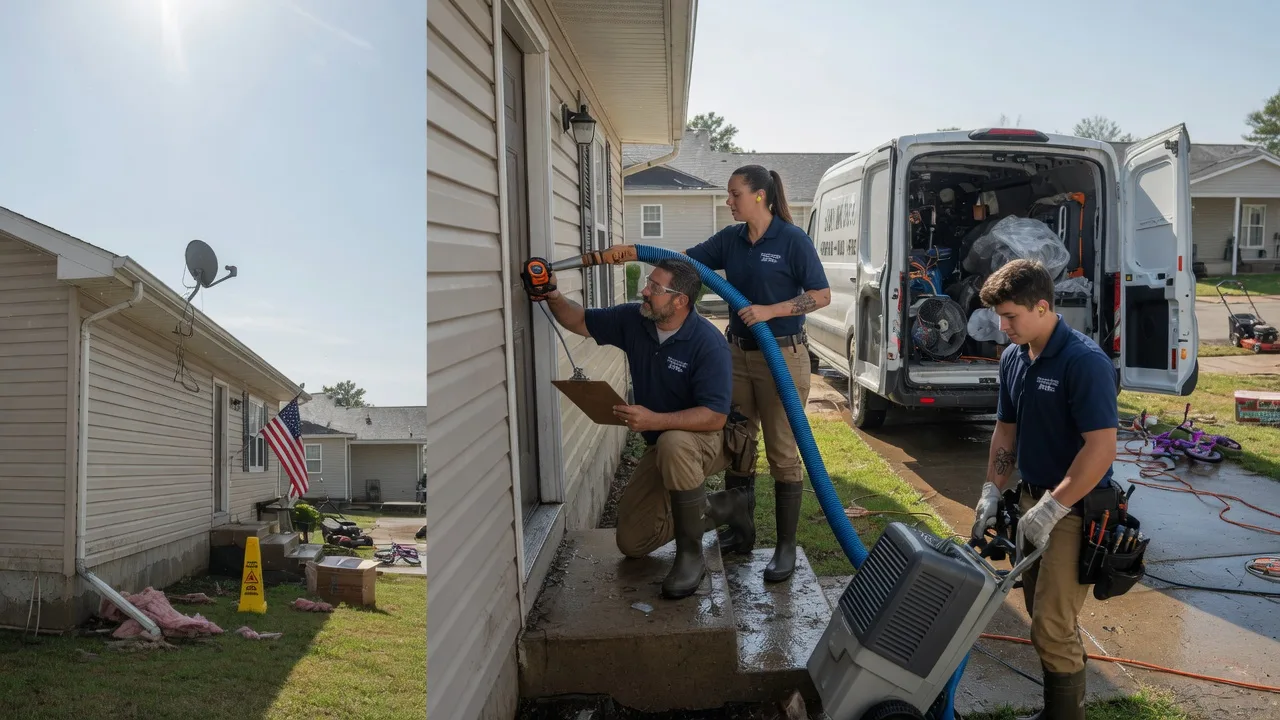 Ceiling Water Damage Restoration in Arenzville, IL near me